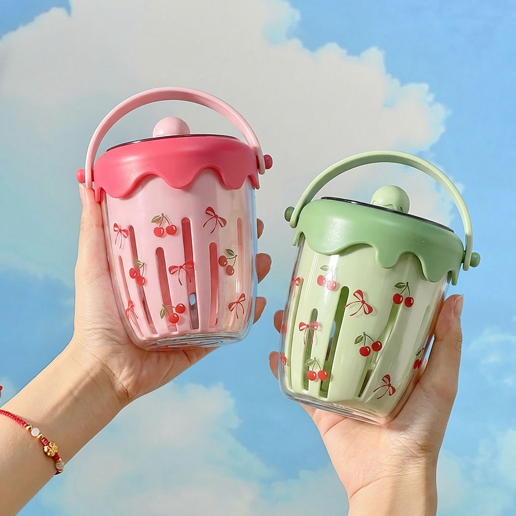 Meal Prep Yogurt Cups - ภาชนะพลาสติกสำหรับใส่โอ๊ตมีลพร้อมฝาปิด เหมาะสำหรับเด็ก ใช้เตรียมอาหารสำหรับไปโรงเรียน เก็บอาหาร ผลไม้ สลัด