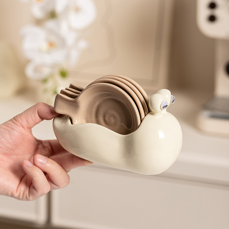 Sauce Dipping Cup - Snail เซรามิคจานขนาดเล็กในครัวเรือนรสจานหม้อร้อน Dipping จานน่ารักสร้างสรรค์ซอสถั่วเหลืองจานเครื่องปรุงรสน้ําส้มสายชูจาน
