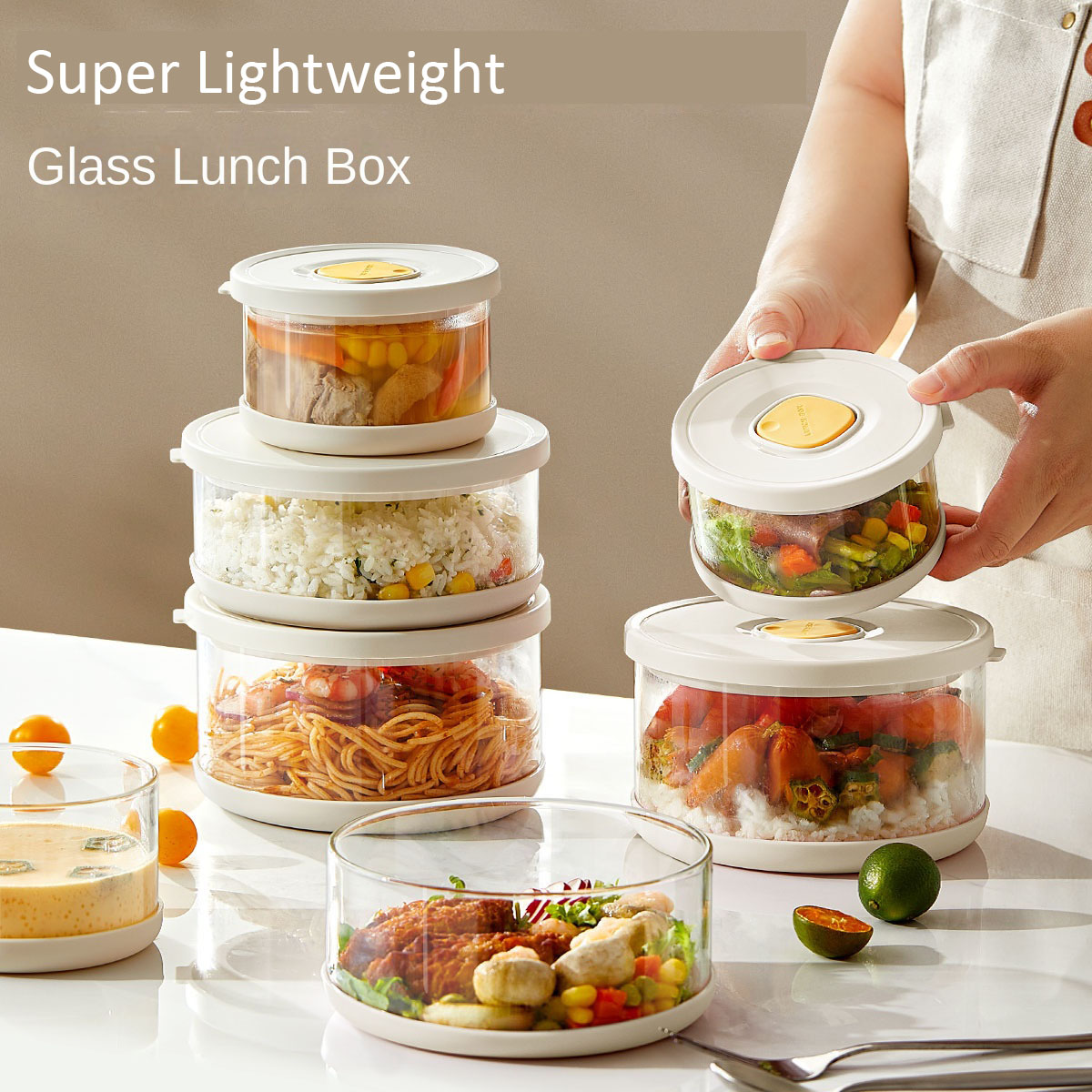ภาชนะเก็บอาหารแก้ว กล่องอาหารก - Meal Prep Frozen Food บทวิจารณ์และราคา