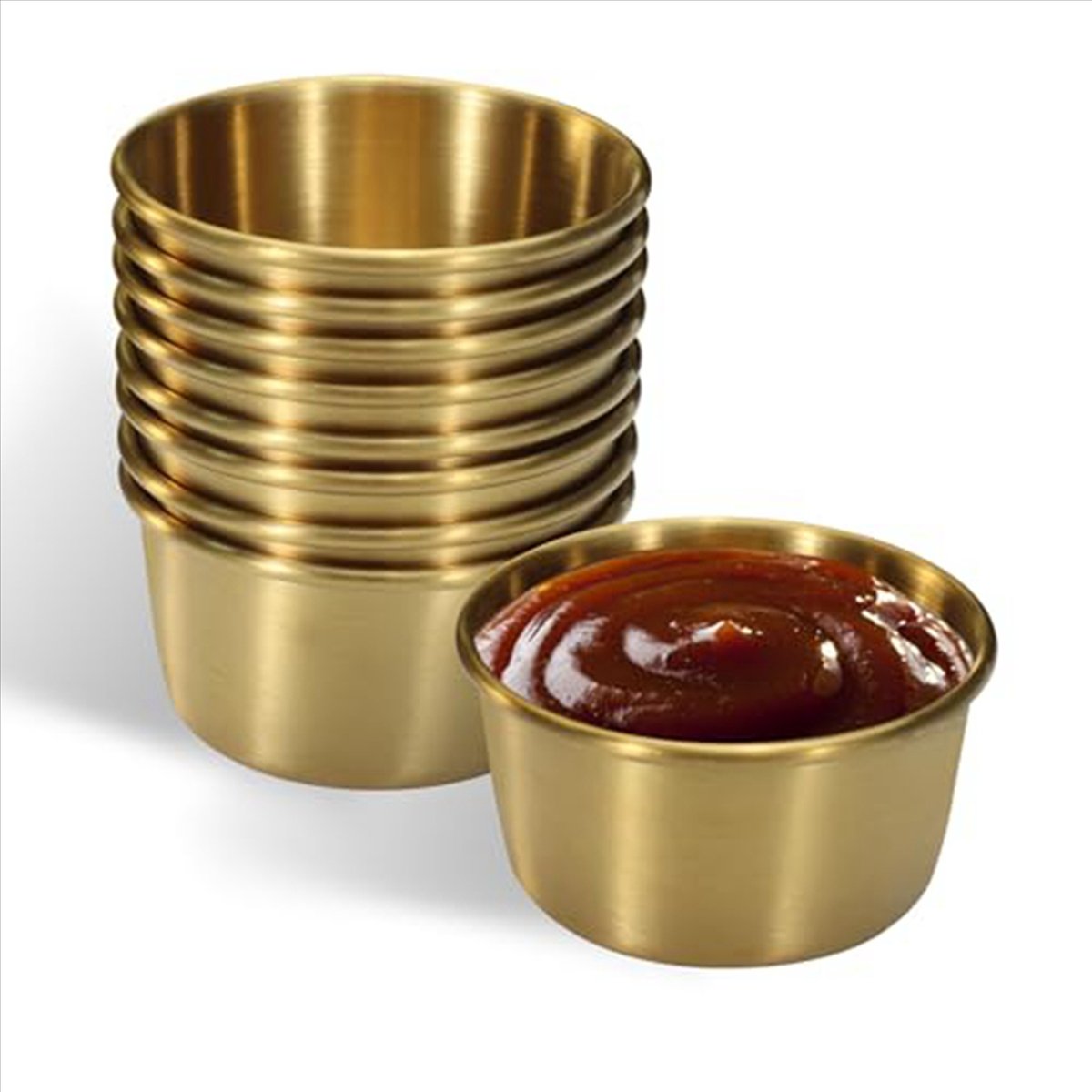 ชุดถ้วยซอสสแตนเลส ABMI-12 ชิ้น - Sauce Dipping Cup บทวิจารณ์และราคา