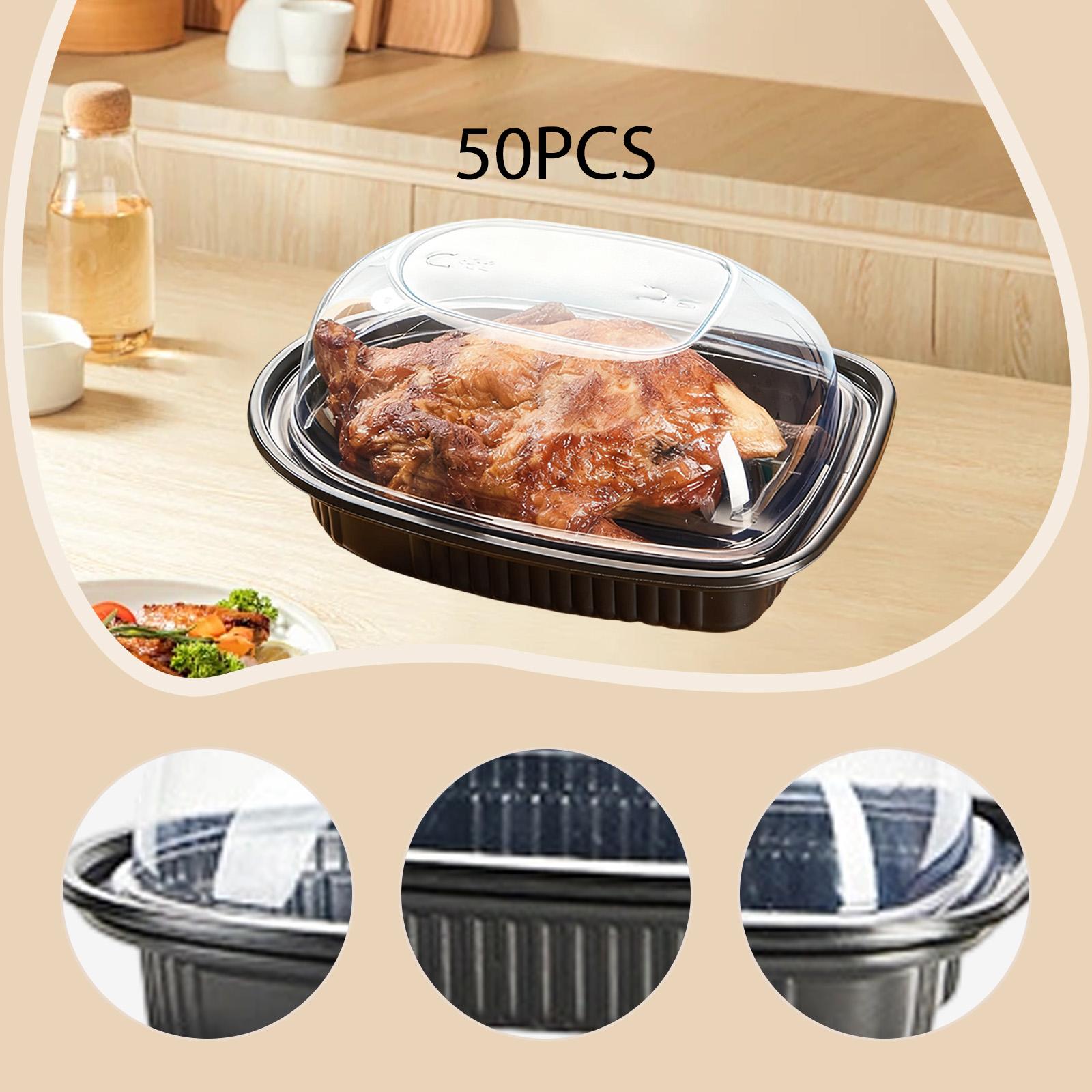 กล่องใส่ไก่ย่างแบบใช้แล้วทิ้ง  - Meal Prep With Chicken บทวิจารณ์และราคา
