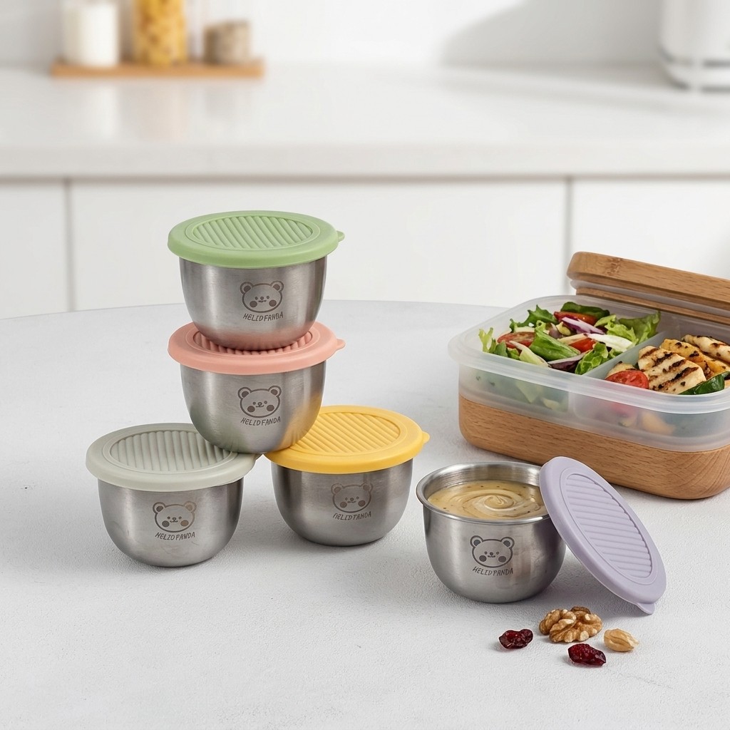 1/6 ชิ้น 304 ภาชนะใส่ซอสสแตนเล - Sauce Dipping Cup บทวิจารณ์และราคา