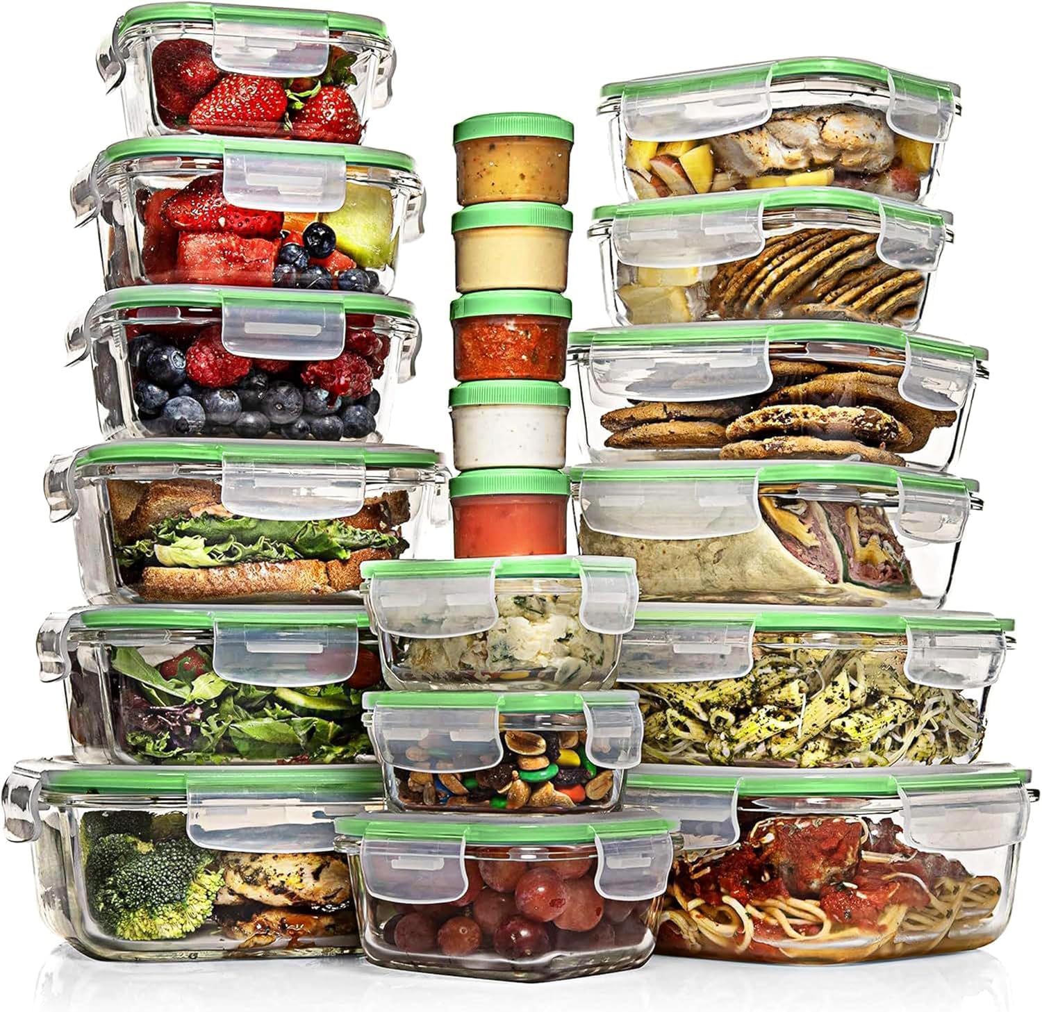 ชุดภาชนะเก็บอาหารแก้วสุญญากาศ  - Meal Prep Oven Safe Containers บทวิจารณ์และราคา