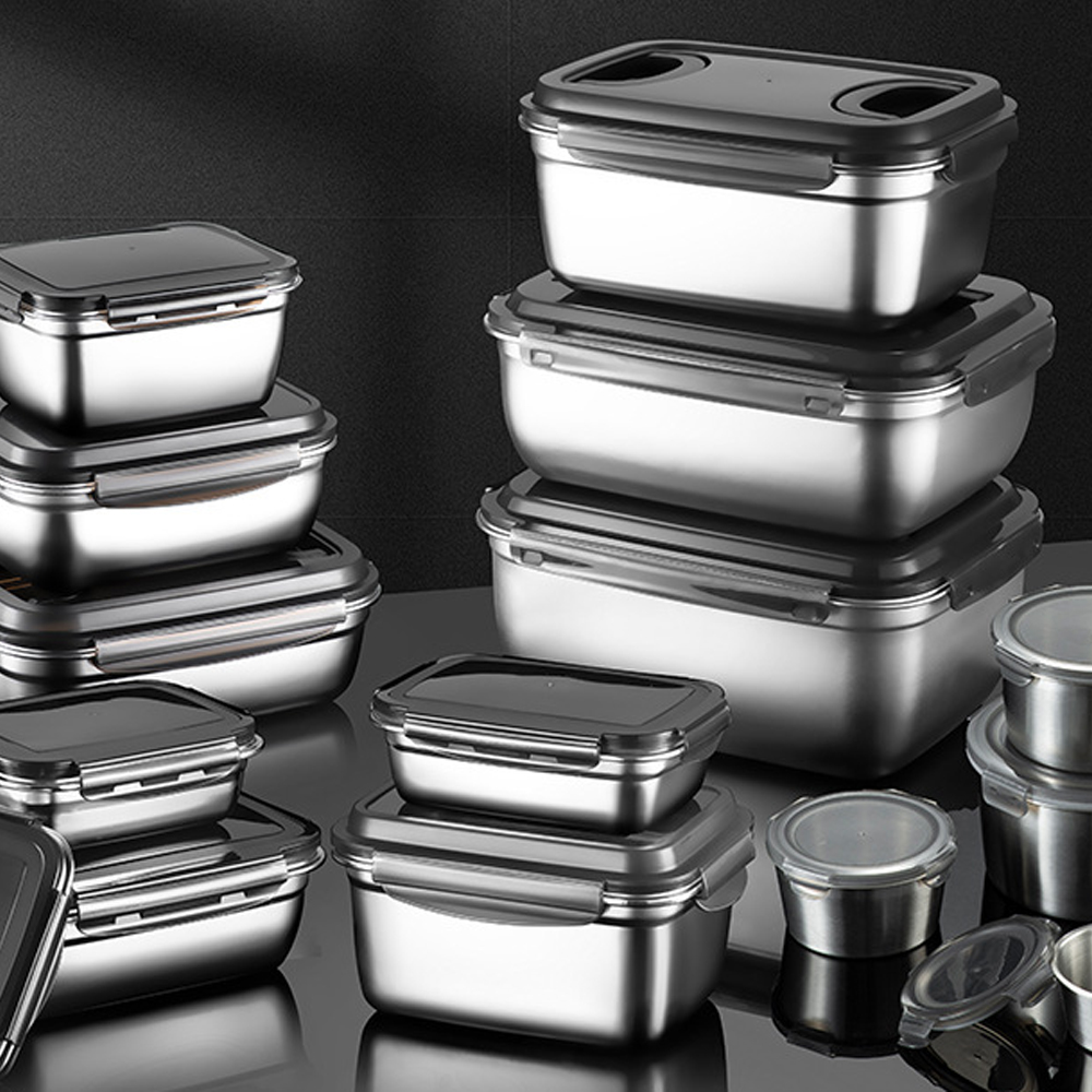 ภาชนะเก็บอาหารสแตนเลสพร้อมฝาปิ - Meal Prep Oven Safe Containers บทวิจารณ์และราคา