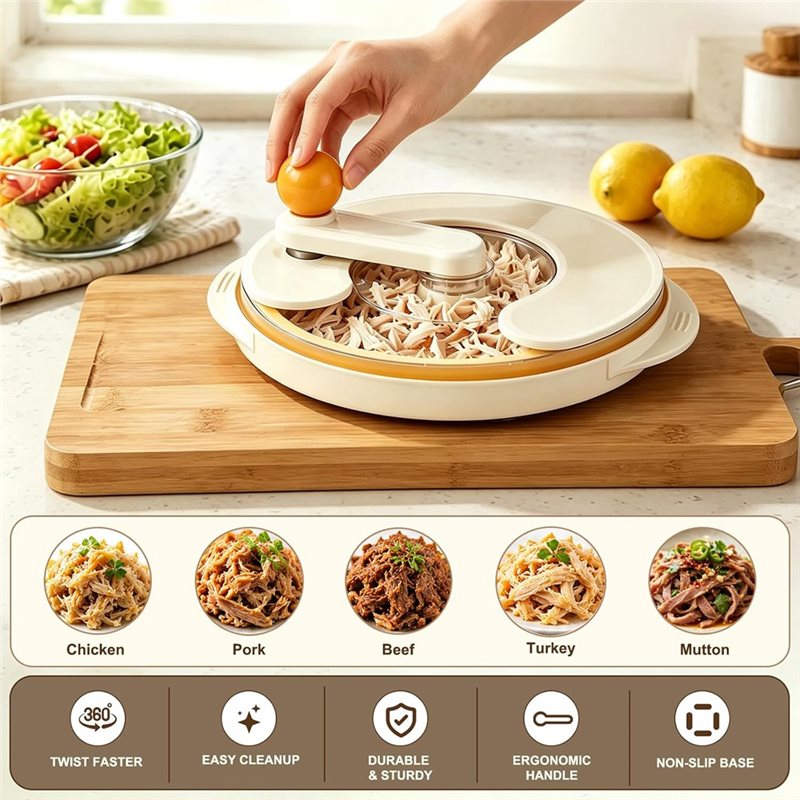 เครื่องมือฉีกเนื้อไก่แบบมือหมุ - Meal Prep With Chicken บทวิจารณ์และราคา