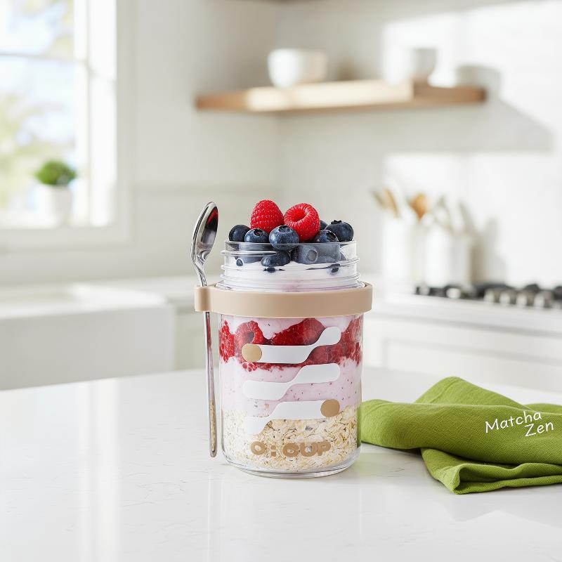 แก้วโอ๊ตมีลข้ามคืนขนาด 400 มล. - Meal Prep Yogurt Cups บทวิจารณ์และราคา