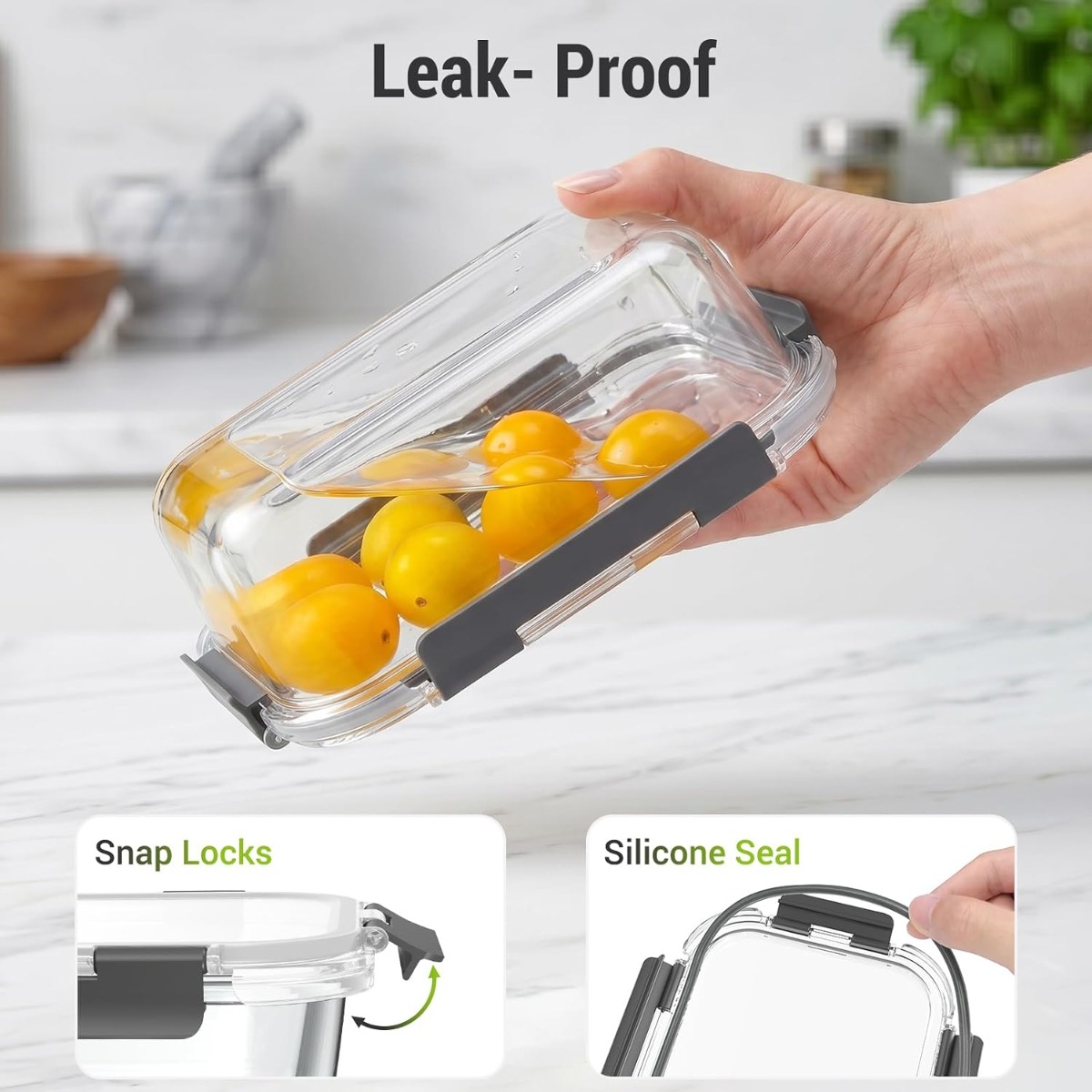 ชุดภาชนะเก็บอาหารแก้ว 10 ชุด พ - Meal Prep Oven Safe Containers บทวิจารณ์และราคา
