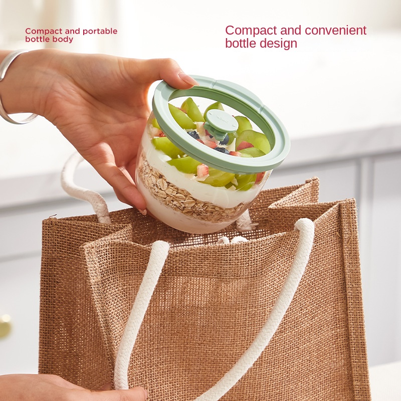 ภาชนะแก้วสำหรับโอ๊ตมีลแบบแช่ข้ - Meal Prep Yogurt Cups บทวิจารณ์และราคา