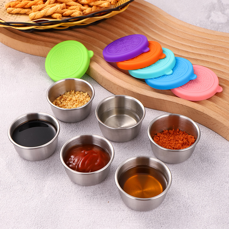 1/4Pcs สแตนเลสสตีลซอสถ้วยเครื่ - Sauce Dipping Cup บทวิจารณ์และราคา