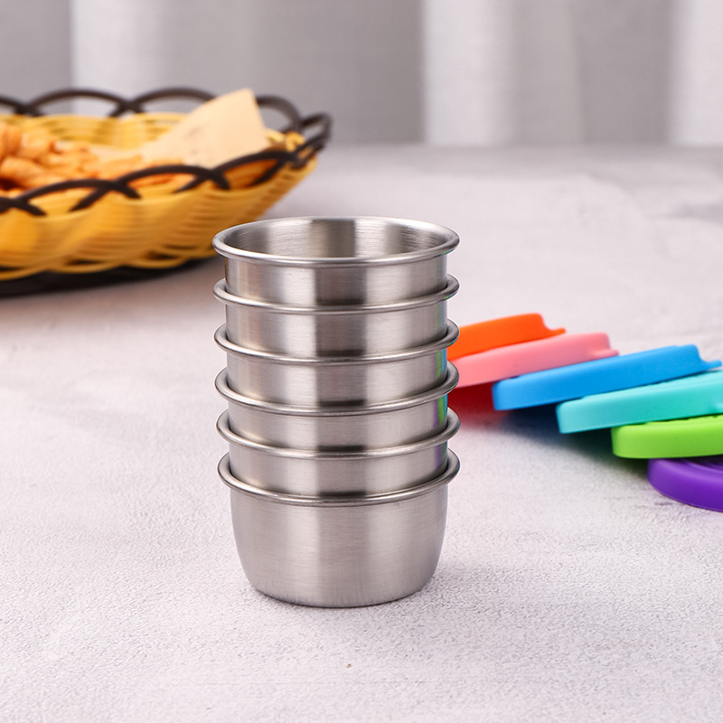 1/4Pcs สแตนเลสสตีลซอสถ้วยเครื่ - Sauce Dipping Cup บทวิจารณ์และราคา