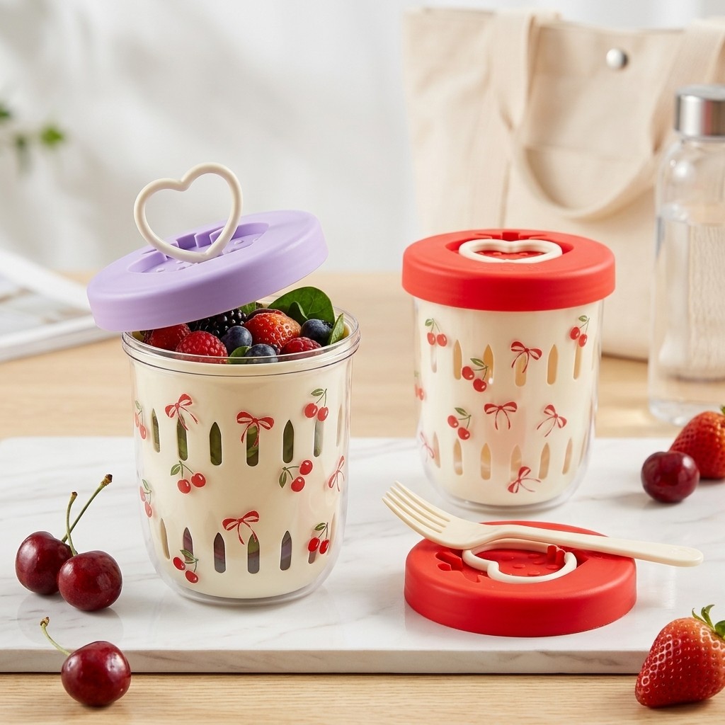 กล่องสลัดพลาสติกพร้อมฝาปิด กล่ - Meal Prep Yogurt Cups บทวิจารณ์และราคา