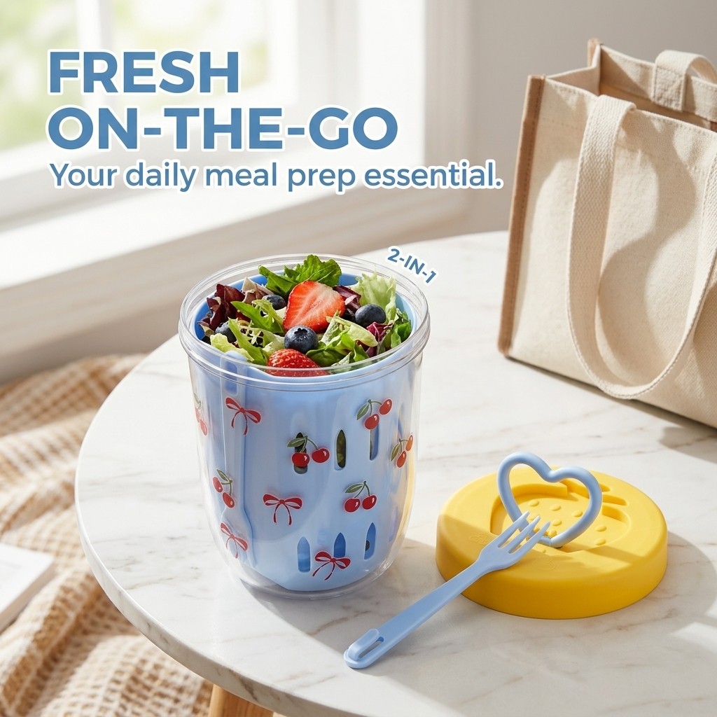 กล่องสลัดพลาสติกพร้อมฝาปิด กล่ - Meal Prep Yogurt Cups บทวิจารณ์และราคา