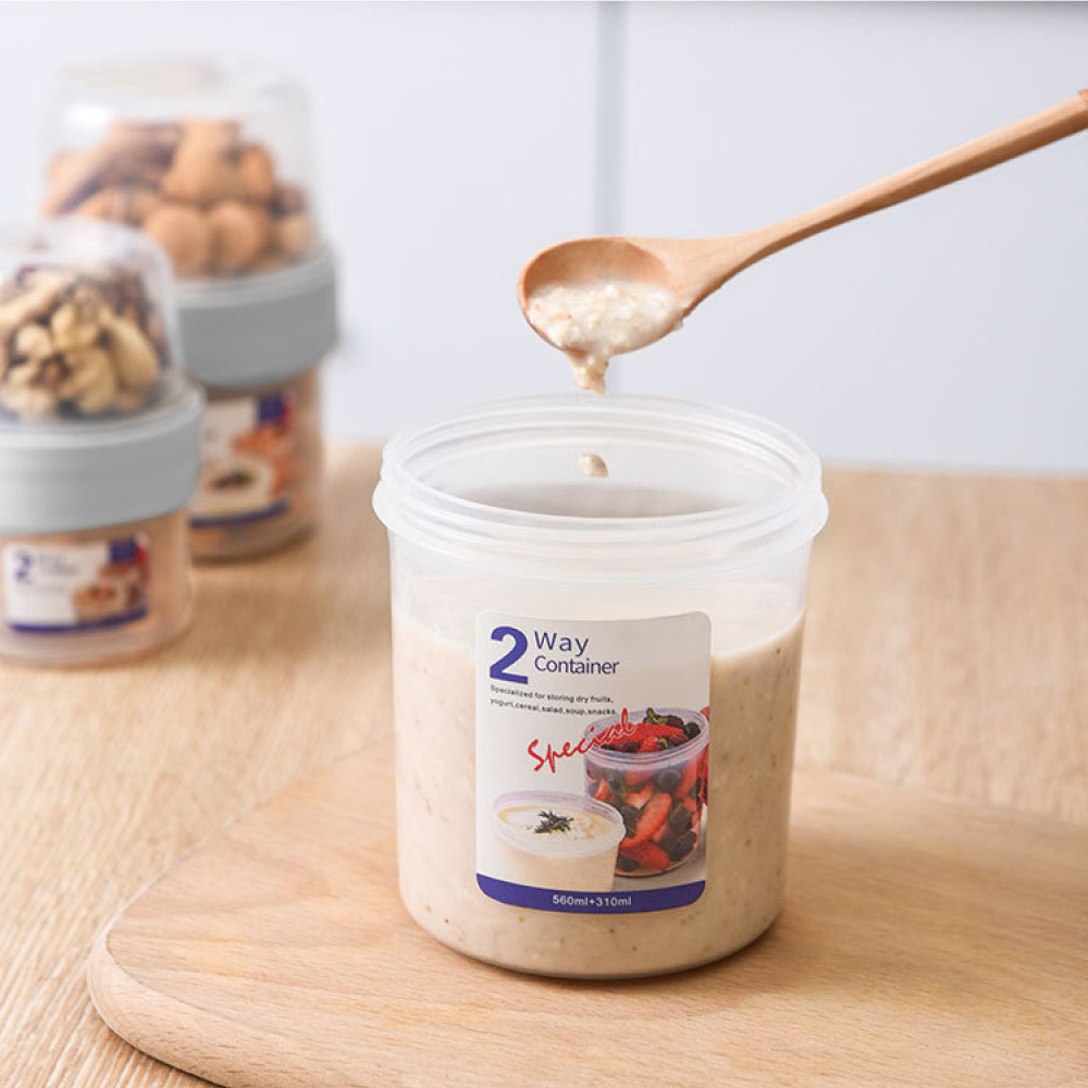 กล่องใส่อาหารสองชั้นป้องกันการ - Meal Prep Yogurt Cups บทวิจารณ์และราคา