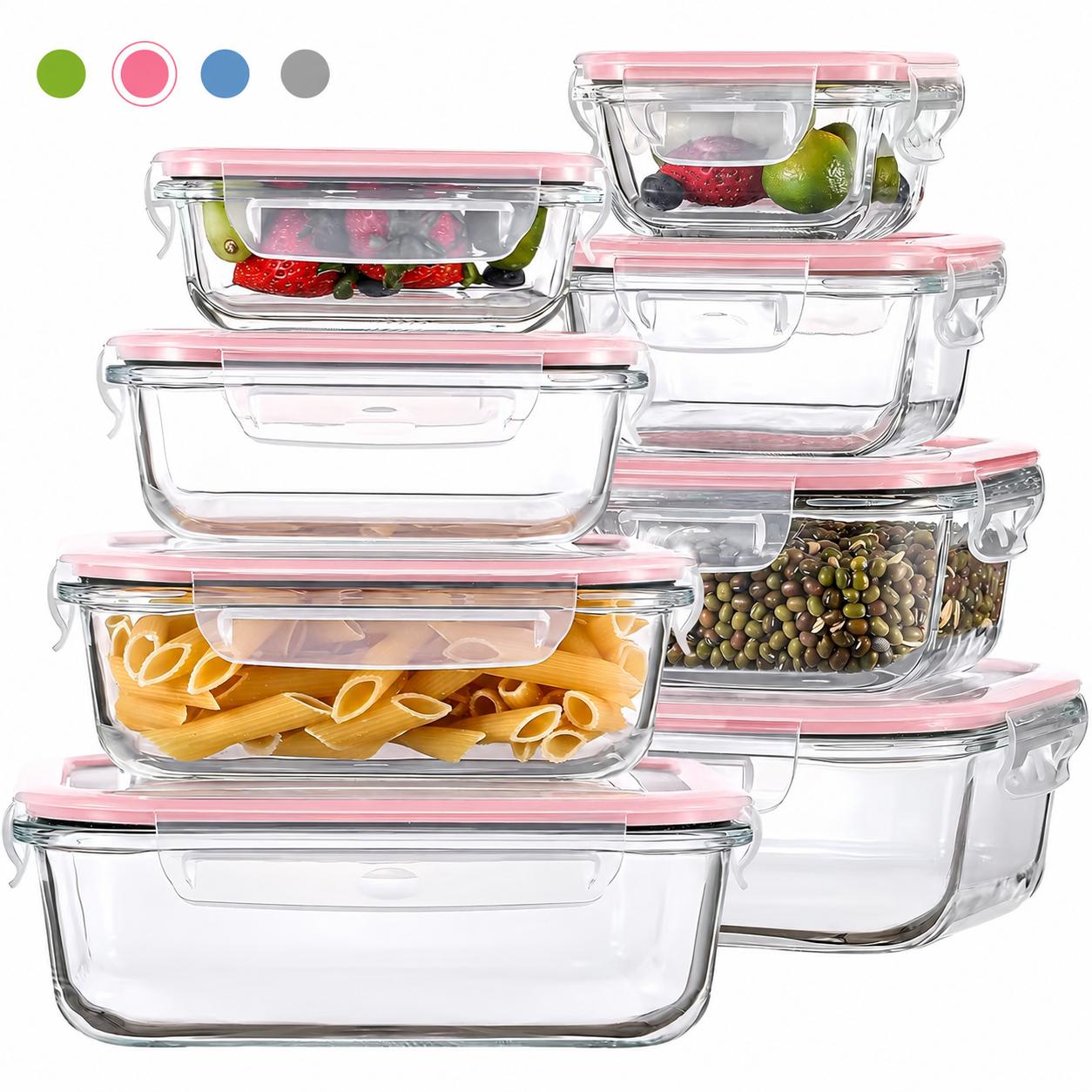 ชุดกล่องเก็บอาหารแก้วบอโรซิลิเ - Meal Prep Oven Safe Containers บทวิจารณ์และราคา